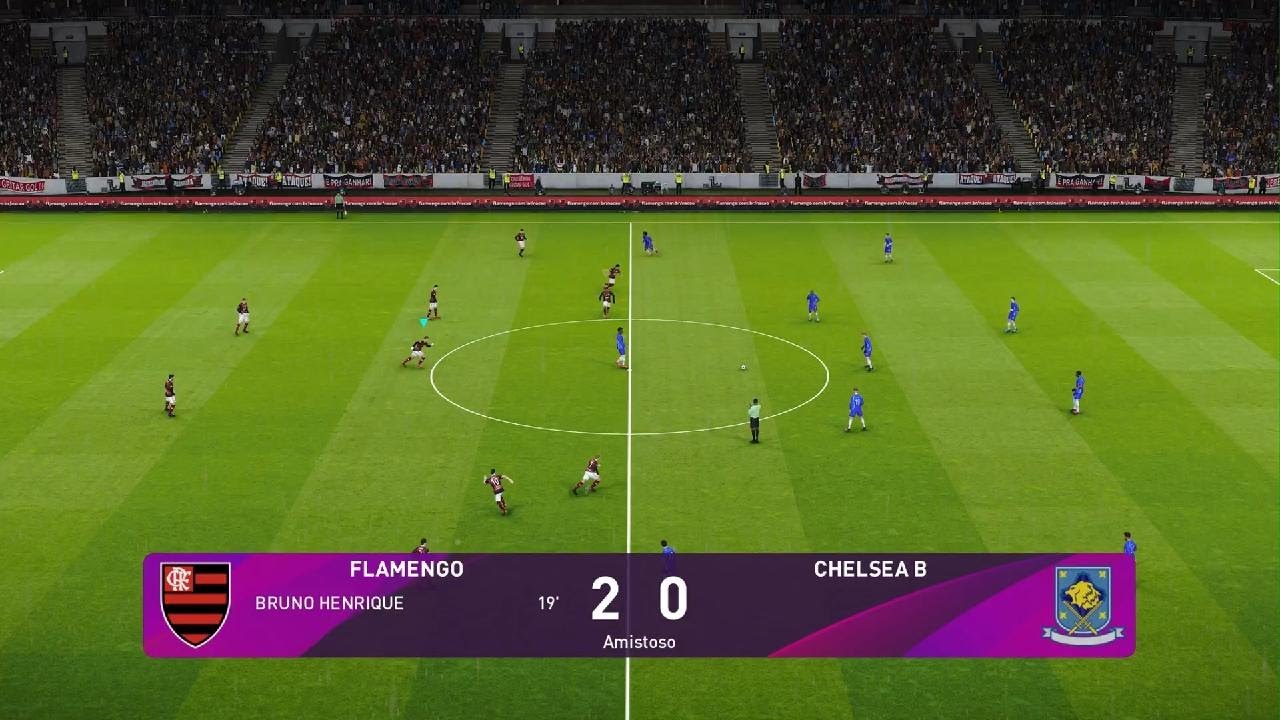 eFootball PES Simulação Flamengo x Chelsea