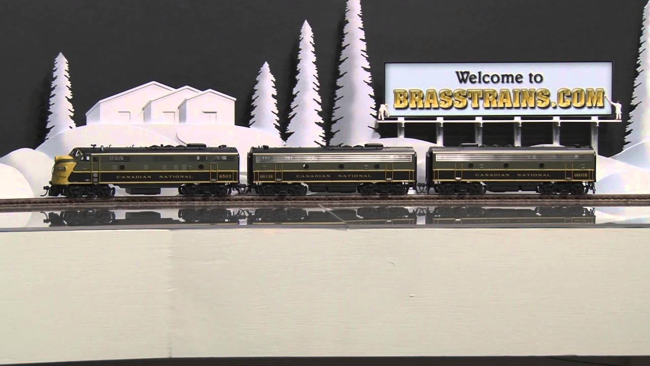 050565-HO Brass Model Train - Division Point DP-2090 CN Canadian National FP7 A-B-A Diesel Set