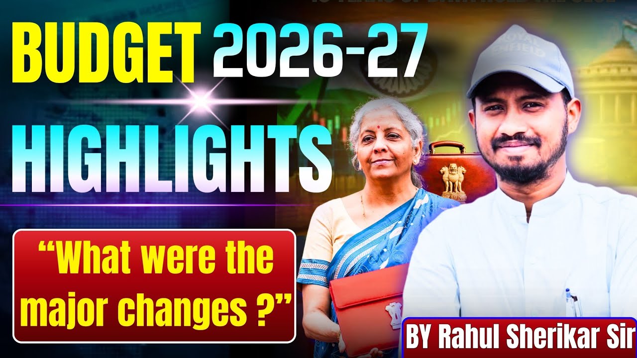 2026-27  BUDGET HIGHLIGTS #currentaffairs #budget #education #viral