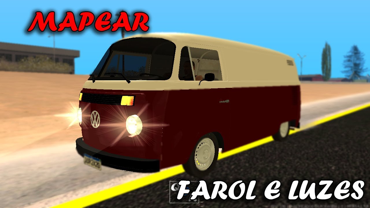 COMO MAPEAR FAROL E OUTRAS LUZES DO VEICULO NO GTA SA! - Tutorial  Zmodeler #6