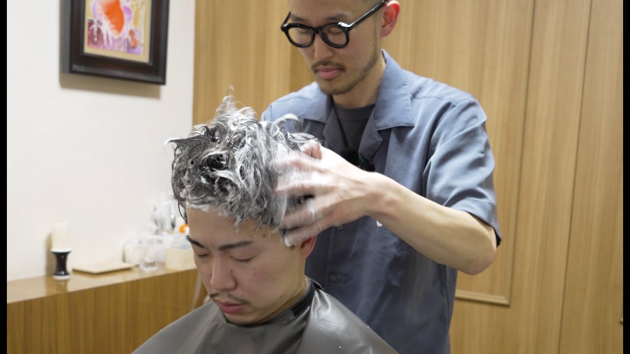 【床屋シャンプー】理容室の超爽快シャンプーを体験