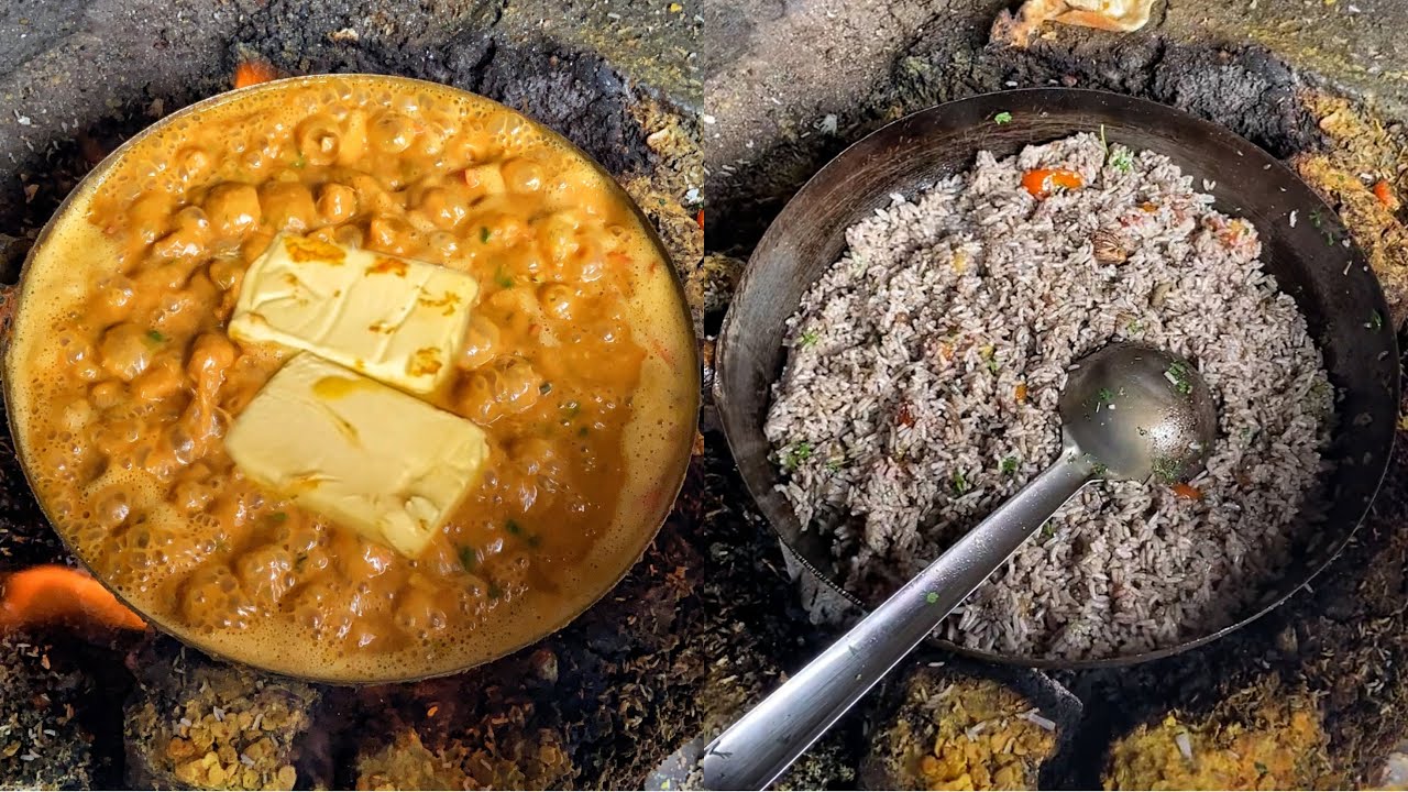 Param Da Dhaba's Famous BUTTER OVERLOAD Dal Fry😱😱 दाल चावल में भी इतना बटर😳😳 Indian Street Food