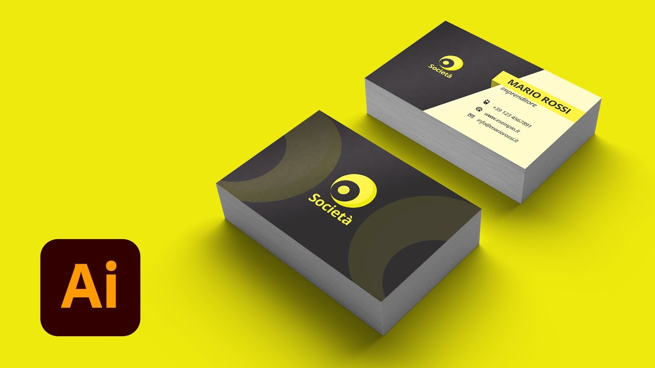 Come Creare un BIGLIETTO DA VISITA con Adobe Illustrator [Tutorial Completo]