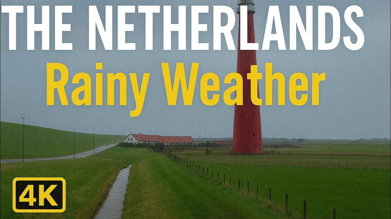 Cold & Rainy Dutch Coast in 4K &ndash; Winter Adventure #271