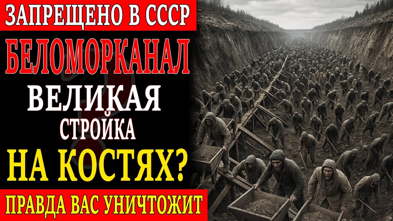 ПОЧЕМУ БЕЛОМОРКАНАЛ НА САМОМ ДЕЛЕ — ЭТО КАНАВА, НАПОЛНЕННАЯ КОСТЯМИ ЗАКЛЮЧЕННЫХ?
