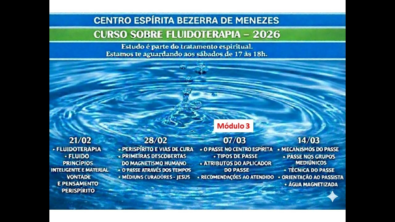 03. O Passe no Centro Espírita- Curso de fluidoterapia