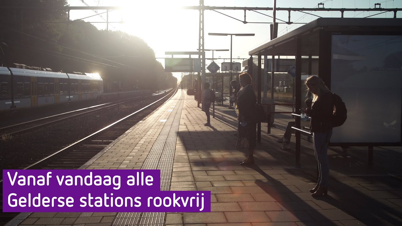 Roken op Gelderse stations kun je vergeten