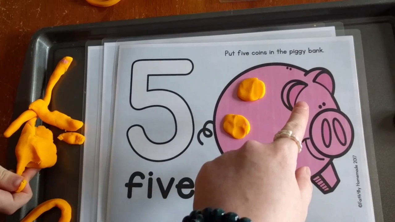 Alphabet & Number Playdough Mats