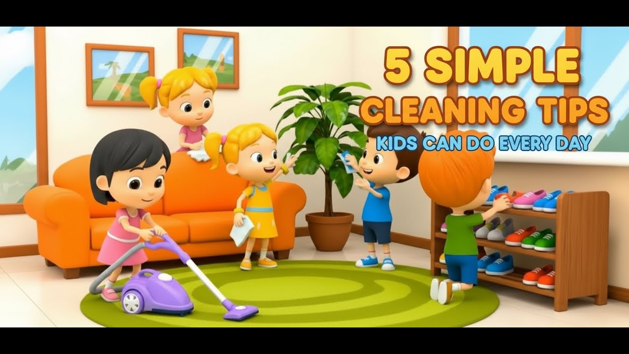 5 Simple Cleaning Tips Kids Can Do Every Day | kids hone cleaning and decoration 