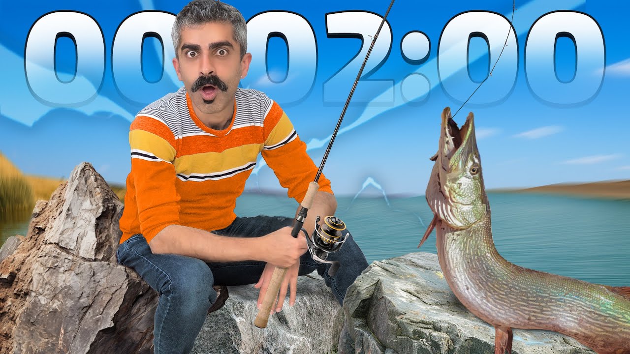 فقط ۲ ساعت برای صید ماهی در سخت‌ترین نطقه! - چالش ماهیگیری