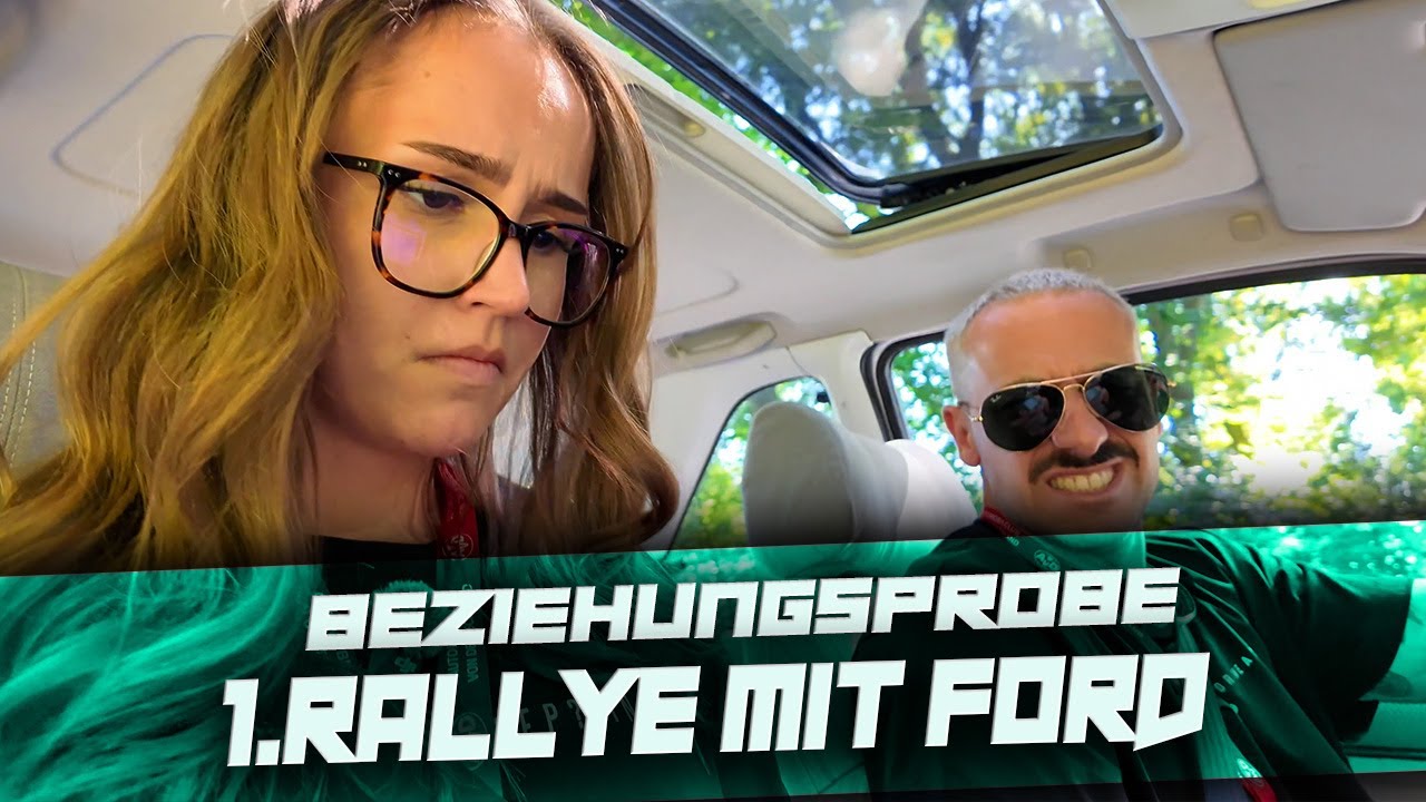 Beziehungsprobe bei unsrer ersten Rallye mit Ford