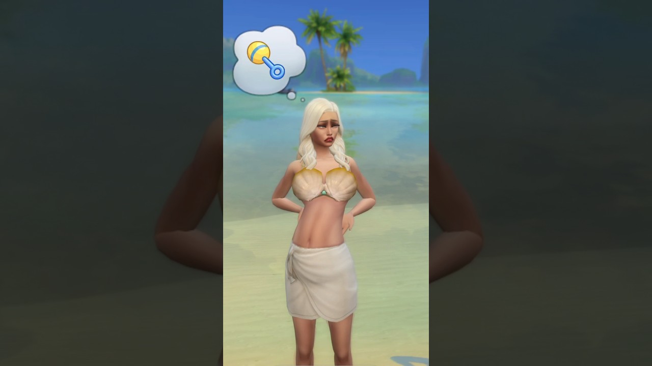 Mermaid & Vampire having a child 🧜‍♀️🧛‍♀️ #thesims #thesims4 #mermaid #vampire