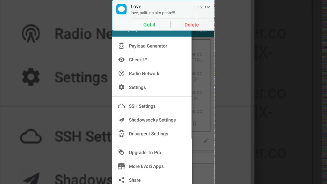 Creating vpn using ssh injector
