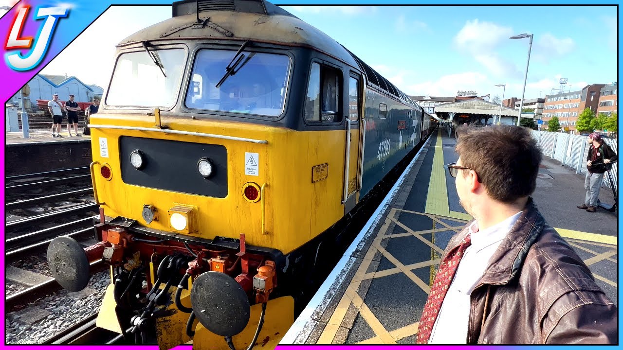 Two Class 47's Taking Coaches to Sir Nigel Gresley