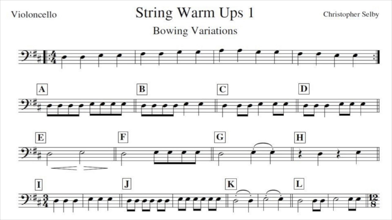 Cello Warm Up 1