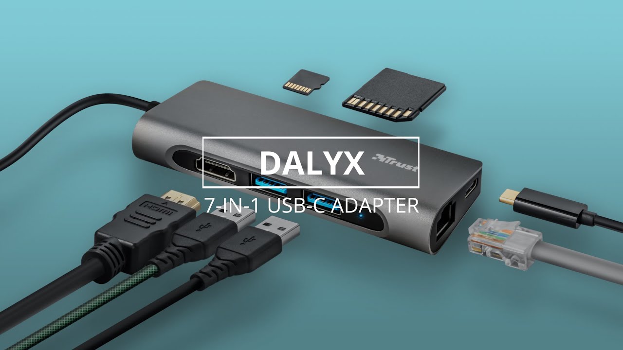 Dalyx 7-in-1 USB-C Multi-port adapter