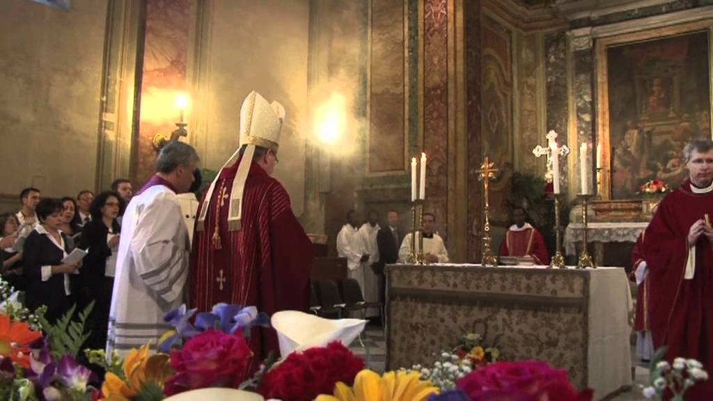 Kardinaal Eijk in de San Callisto al Gianicolo in Rome
