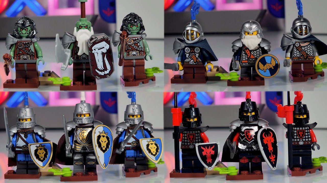4 LEGO Fantasy Medieval Armies