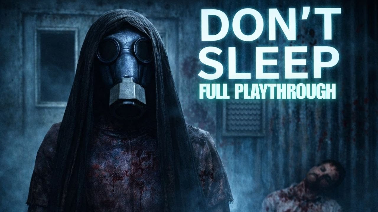 DON'T SLEEP | Full Playthrough | Short Psychological Horror Game | Itch.io - PugsGames