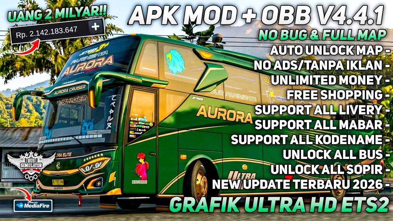 ОБНОВЛЕНИЕ BUSSID 4.4.1!! APK + OBB BUSSID V4.4.1 НЕОГРАНИЧЕННЫЕ ДЕНЬГИ НОВЕЙШАЯ 2026 | ПОЛНАЯ КА...