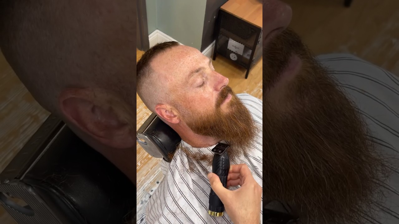 BARBER beard transformation 💈 #beardlife #beardgang #beardcare  #beardstyle #beardlove #bearded