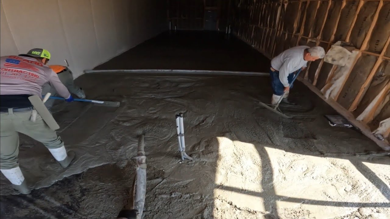 Pumping Concrete Floors With Schwing Line Pump