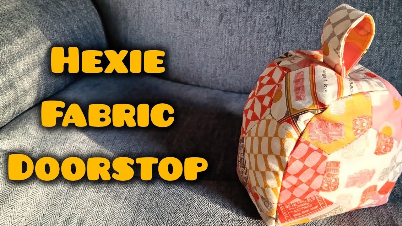 Простой лоскутный дверной упор | DIY Hexie scrapbuster 🏠