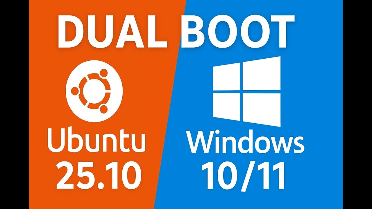 Как выполнить двойную загрузку Ubuntu 25.10 и Windows 10/11