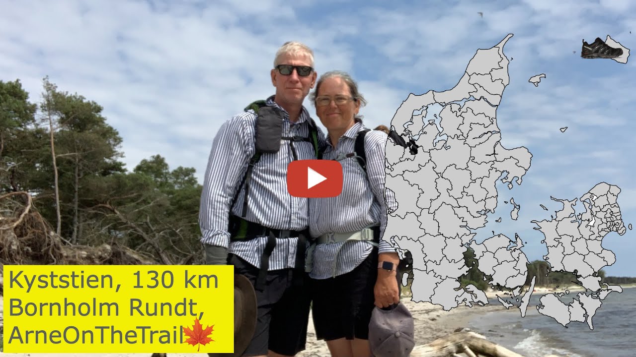 VANDRETUR: Kyststien, Bornholm rundt, 130 km (video med rute, billeder og videoklip)