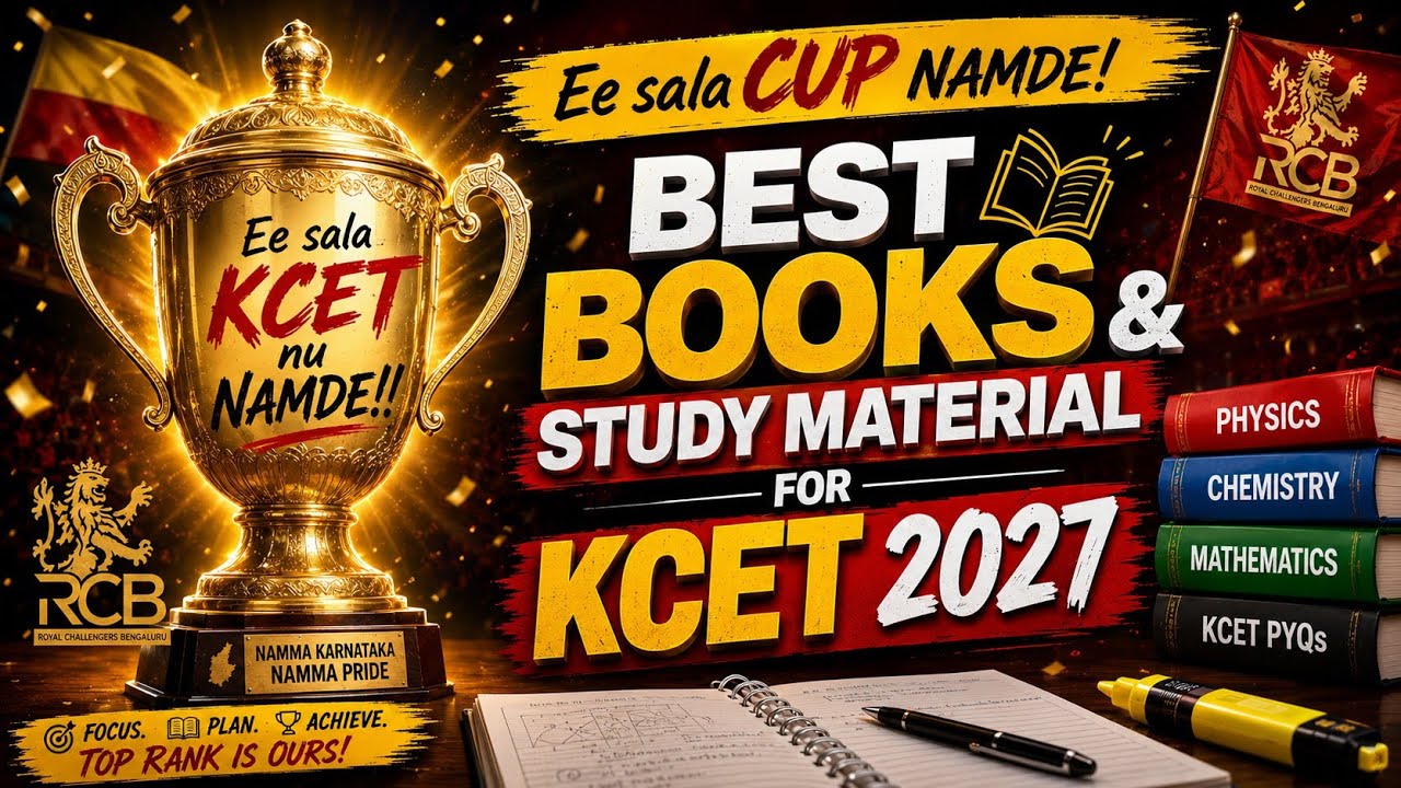 KCET 2027: Best Books & Study Material Every Top Ranker Should Use | Complete Preparation Guide