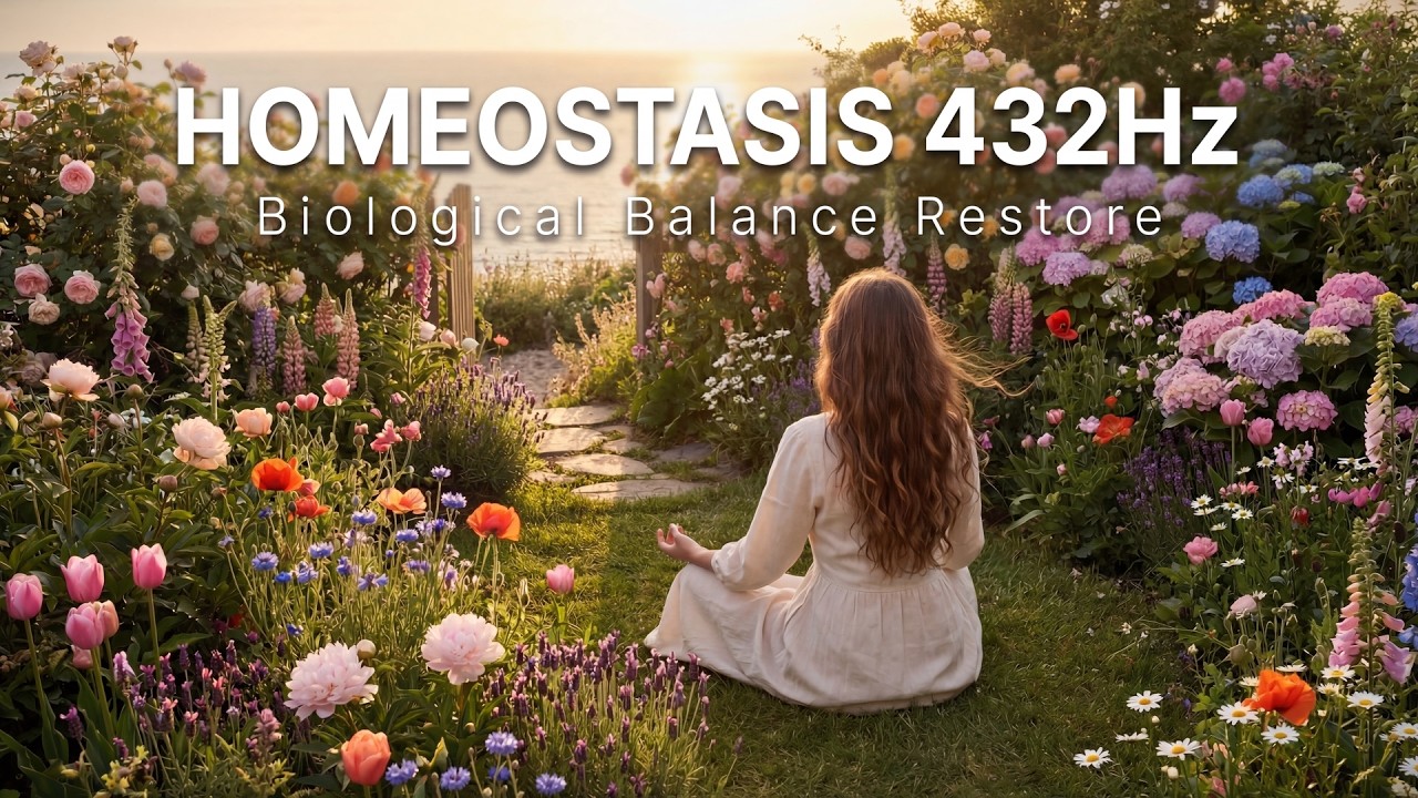 Homeostasis 432Hz | 1 Hour Frequency for Biological Balance & Deep Healing (4K)
