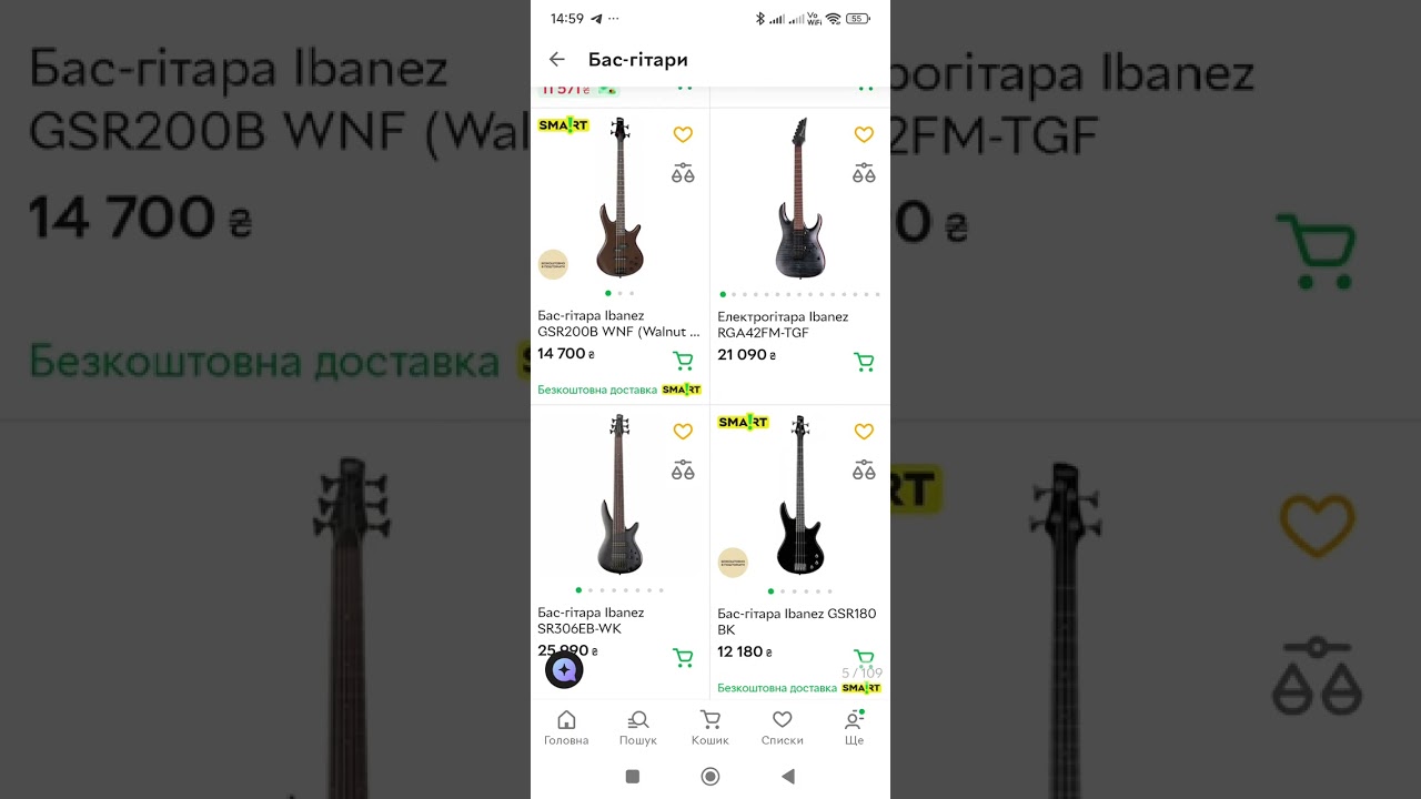 Топ 5 бас гітар Ibanez 
