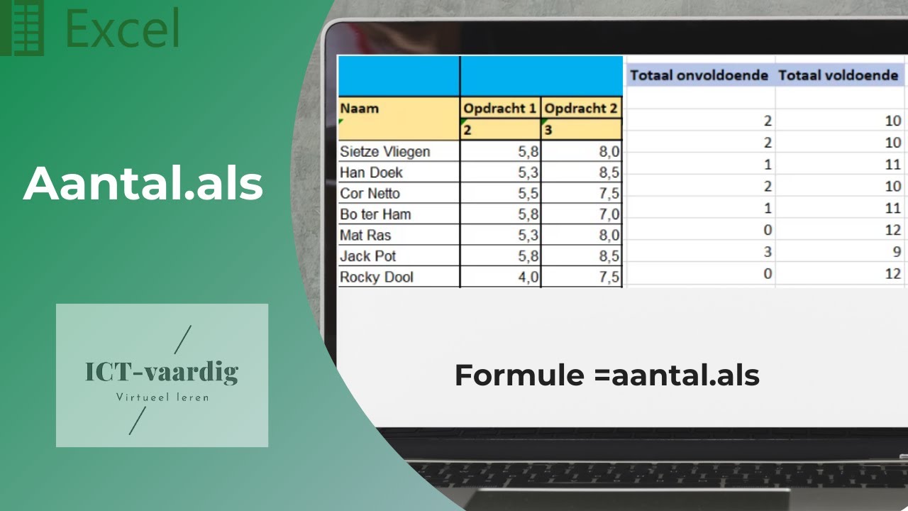 Excel - Aantal.als