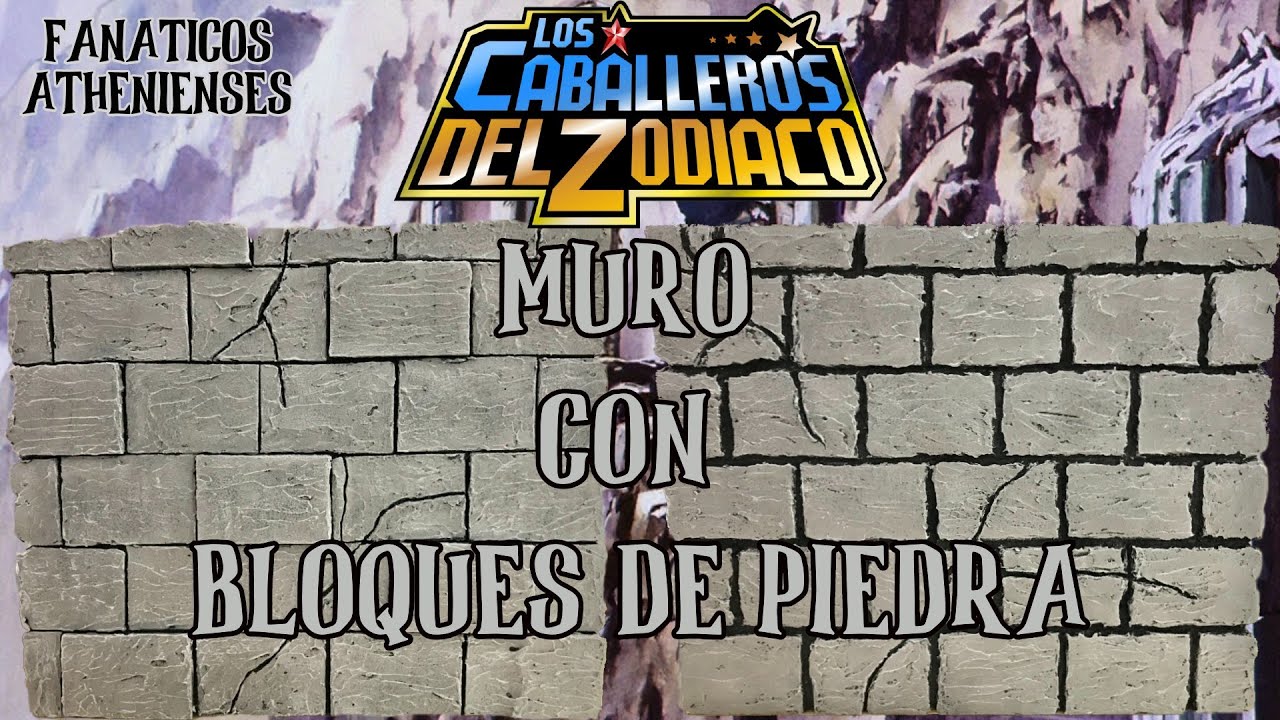 Muro de bloques de piedra (diorama Saint Seiya)