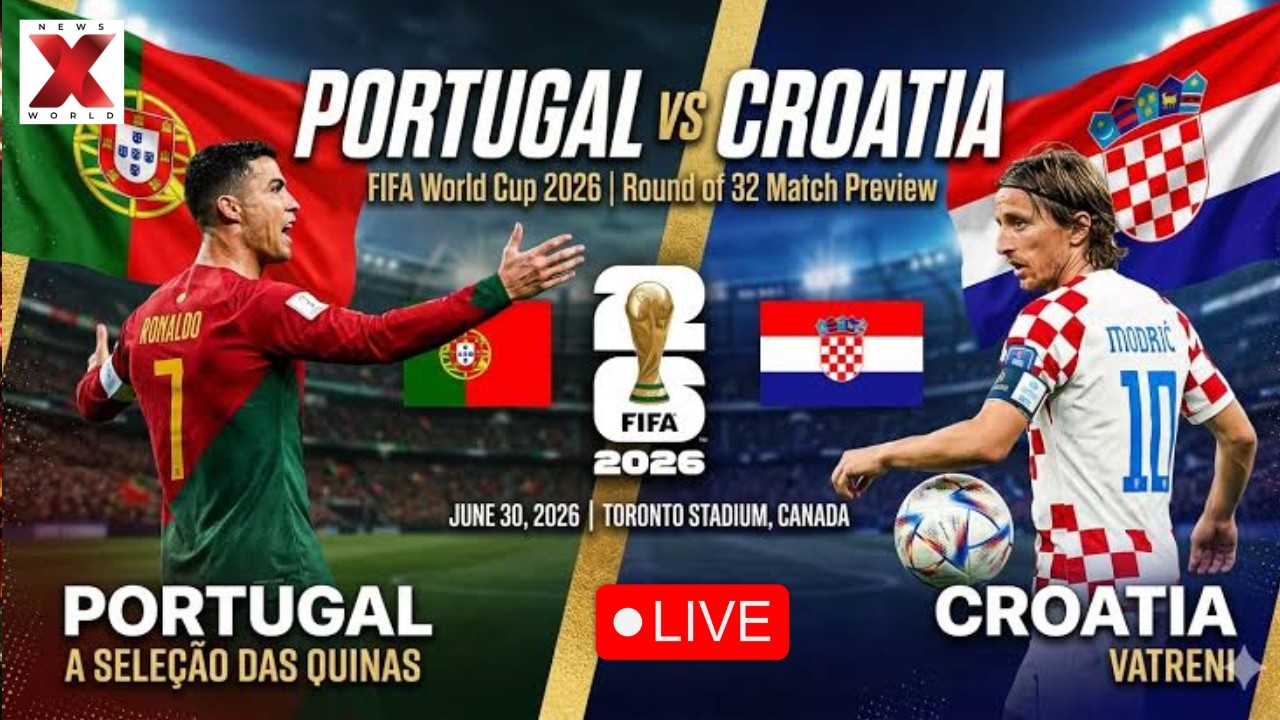 WATCH LIVE FIFA | Portugal vs Croatia | FIFA World Cup 2026 Round of 32 | NewsX World