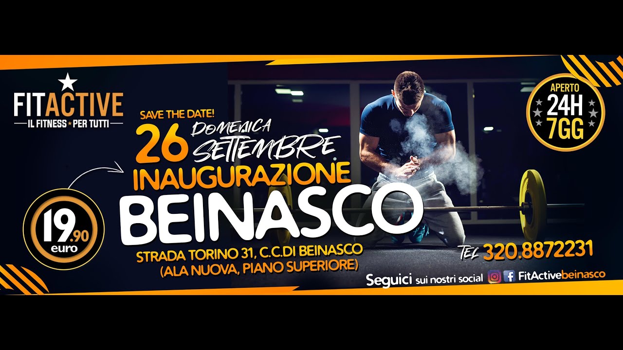 💥  Inaugurazione FitActive Beinasco 💥