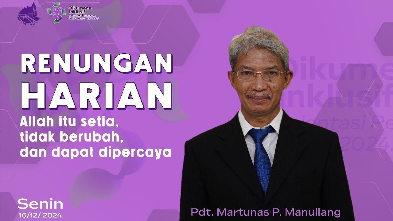Renungan Harian Gereja HKBP Ressort Tebet - Senin, 16 Desember 2024