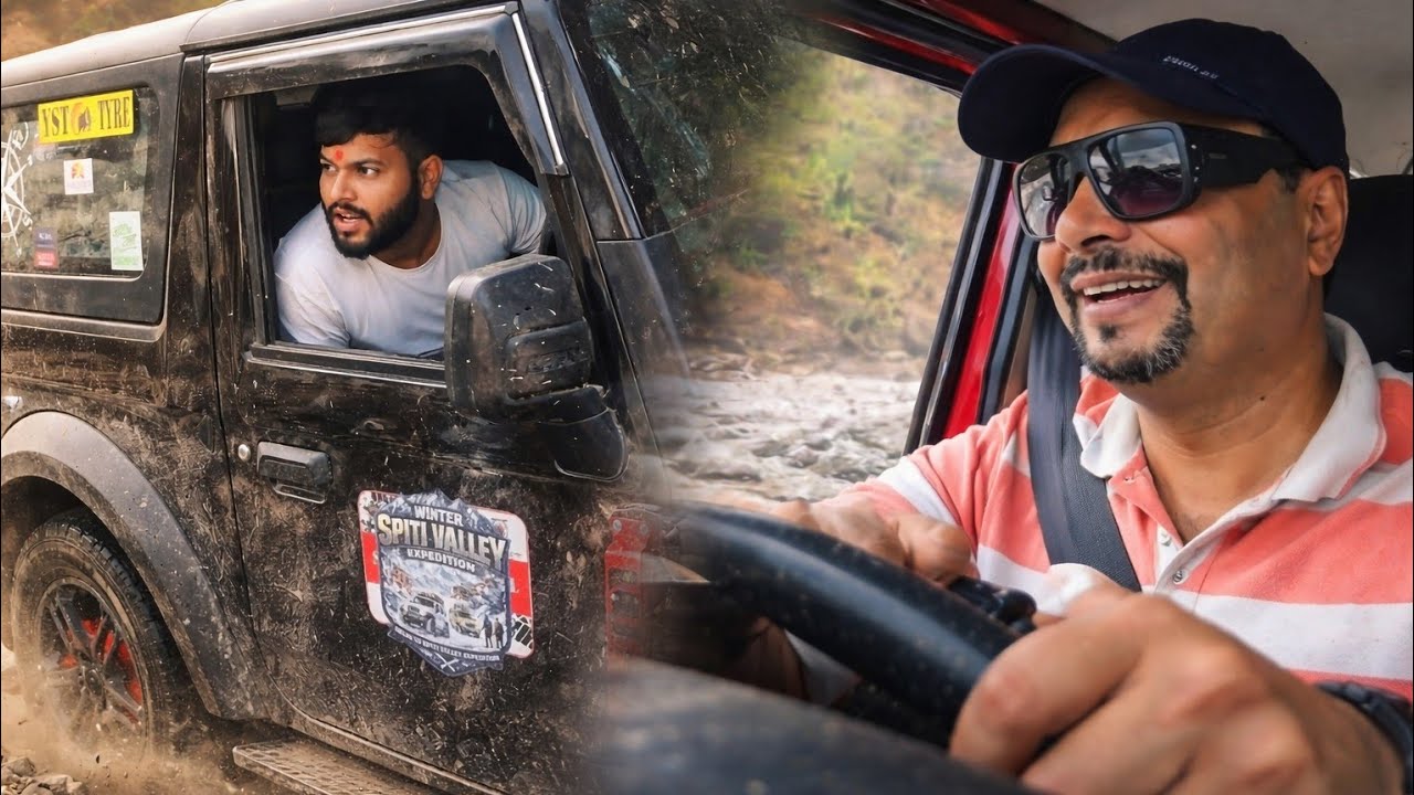 River में फंसी Scorpio ! Thar Tried To Push | Extreme Off-Road ! Riverine Forests & Gallery Forests