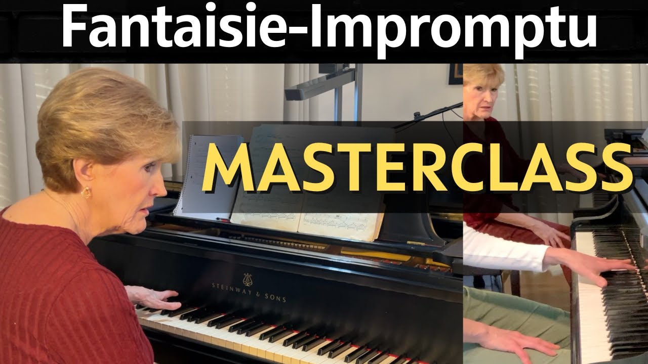Завершите исполнение «Фантазии-экспромта» Шопена вместе с артистом Steinway, профессором Брауном.