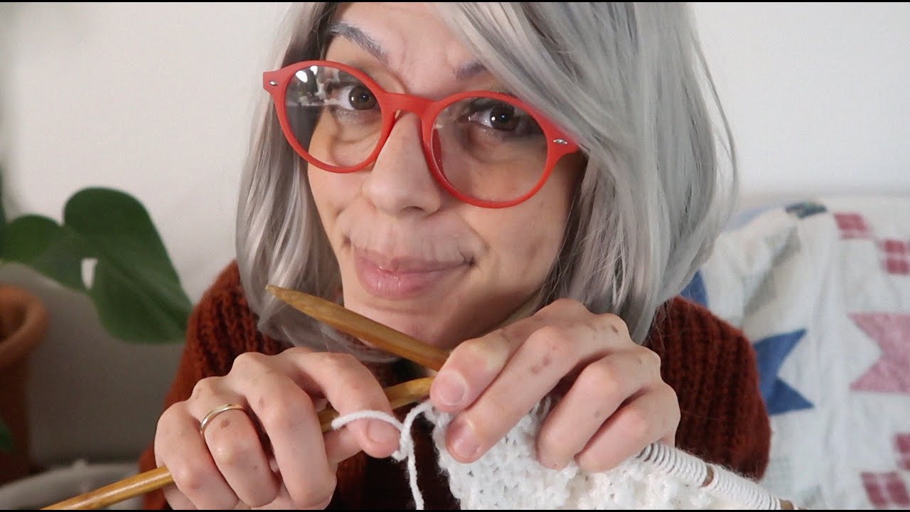 ASMR | Nonna Knits You A Scarf! 🧣(Heavy Italian Accent, Knitting Sounds)