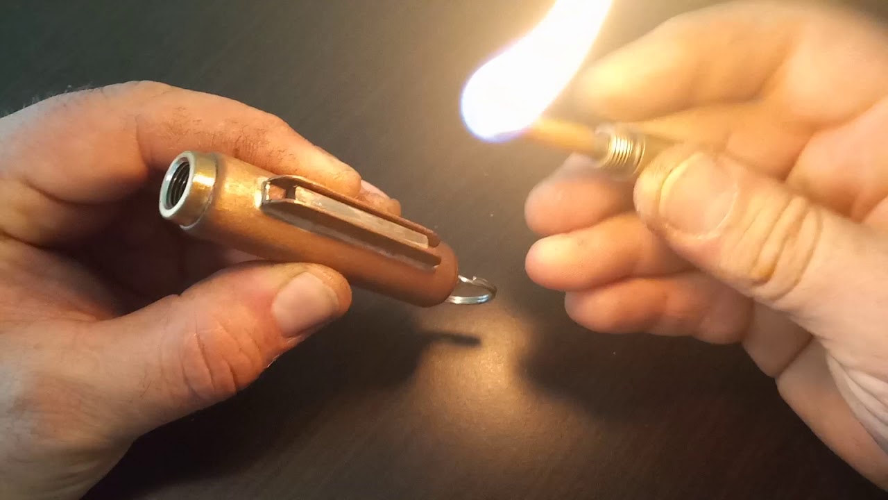 handmade copper EDC permanent match  lighter