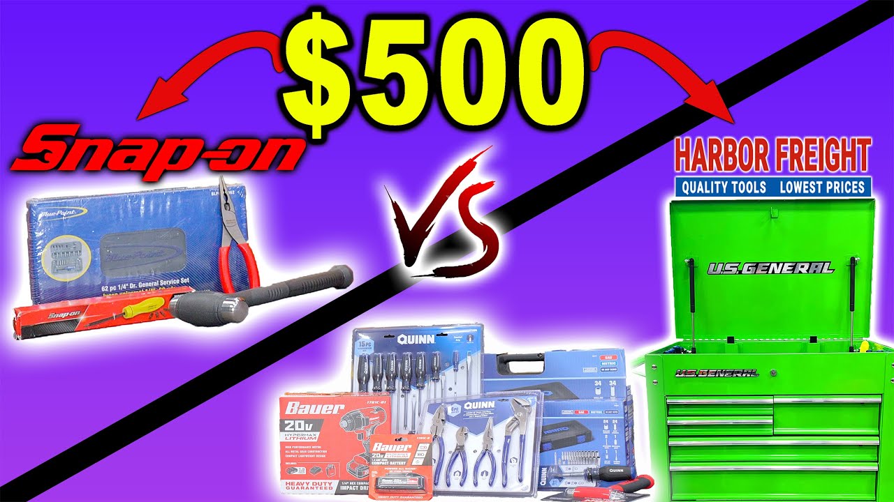 Buying $500 Snap-On Tools  vs $500 Harbor Freight Tools