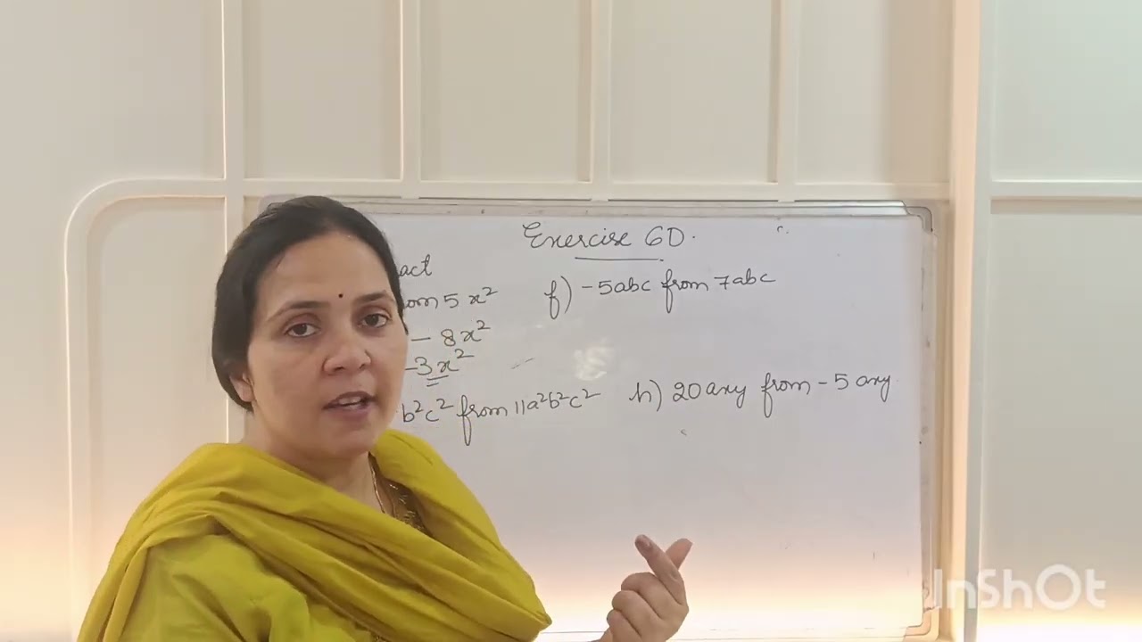 CBSE | New Enjoying Mathematics | Class 7th | Algebraic Expression | Exercise 6D | Part 9