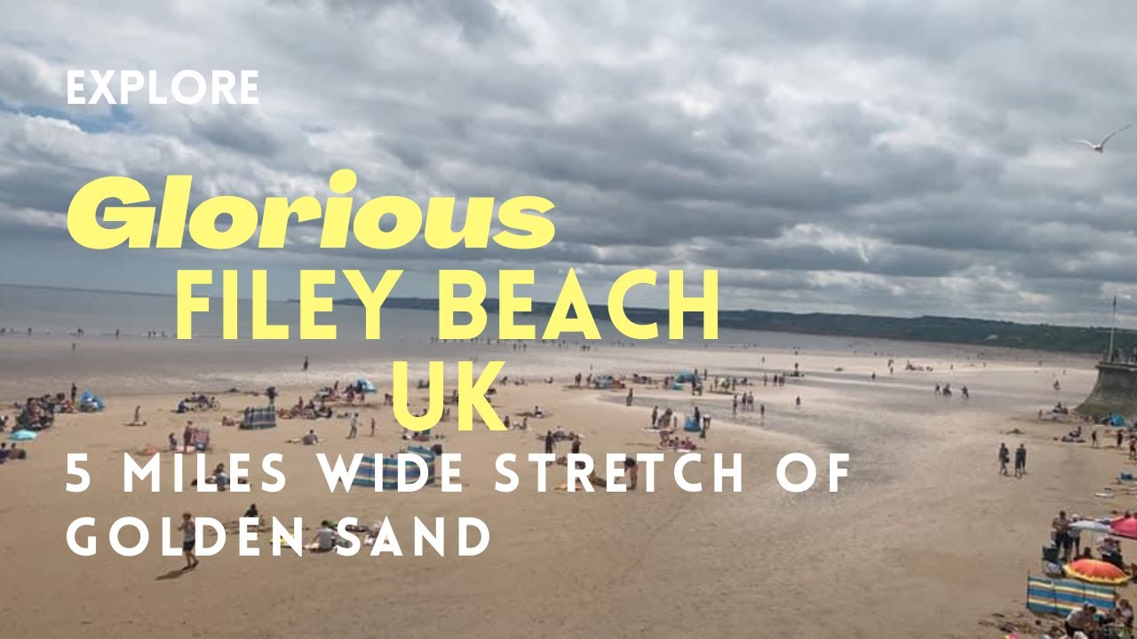 Glorious Filey Beach in Yorkshire UK