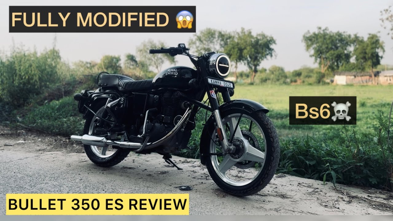 Bullet 350 ES 2021 Model || Review & Modifications || Cbend + short bottle silencer.