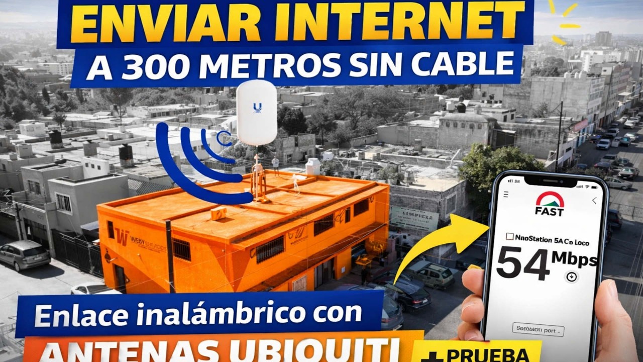 Crear enlace inalámbrico con Ubiquiti Nanostation 5AC Loco y mástiles - enlace PTP