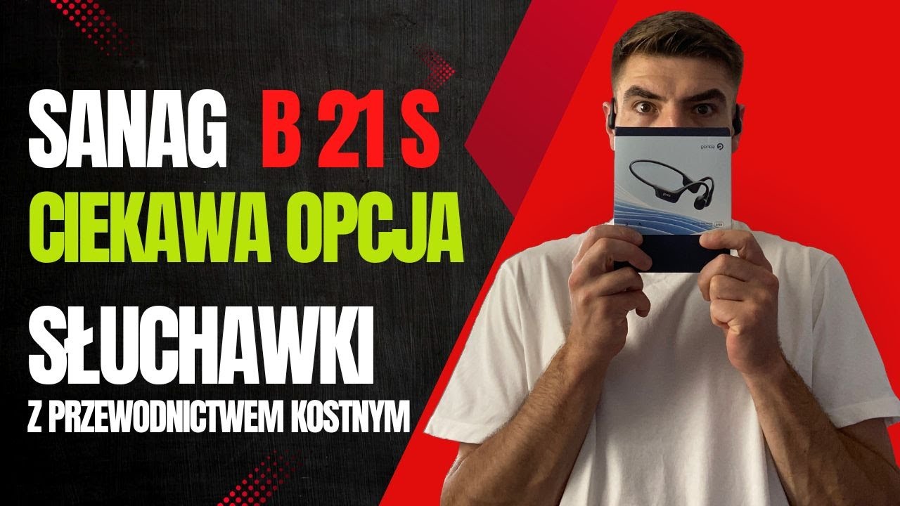 Słuchawki z przewodnictwem kostnym - SANAG B21S 🎵 dobre do biegania i na rower | Aliexpress