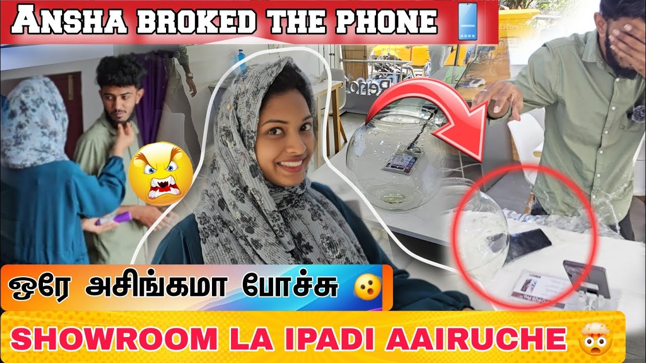 Ansha broked the phone 🤯‼️ | SHOWROOM - la ஒரே அசிங்கமா போச்சு 😡 chi... 😬