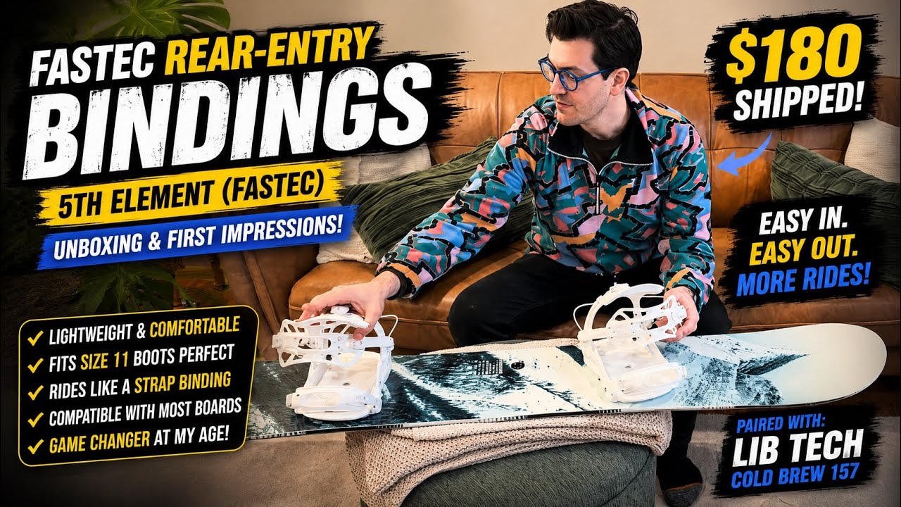 Fastec Rear-Entry Bindings Review | Affordable, Lightweight & Easy Riding on the Lib Tech Cold Brew