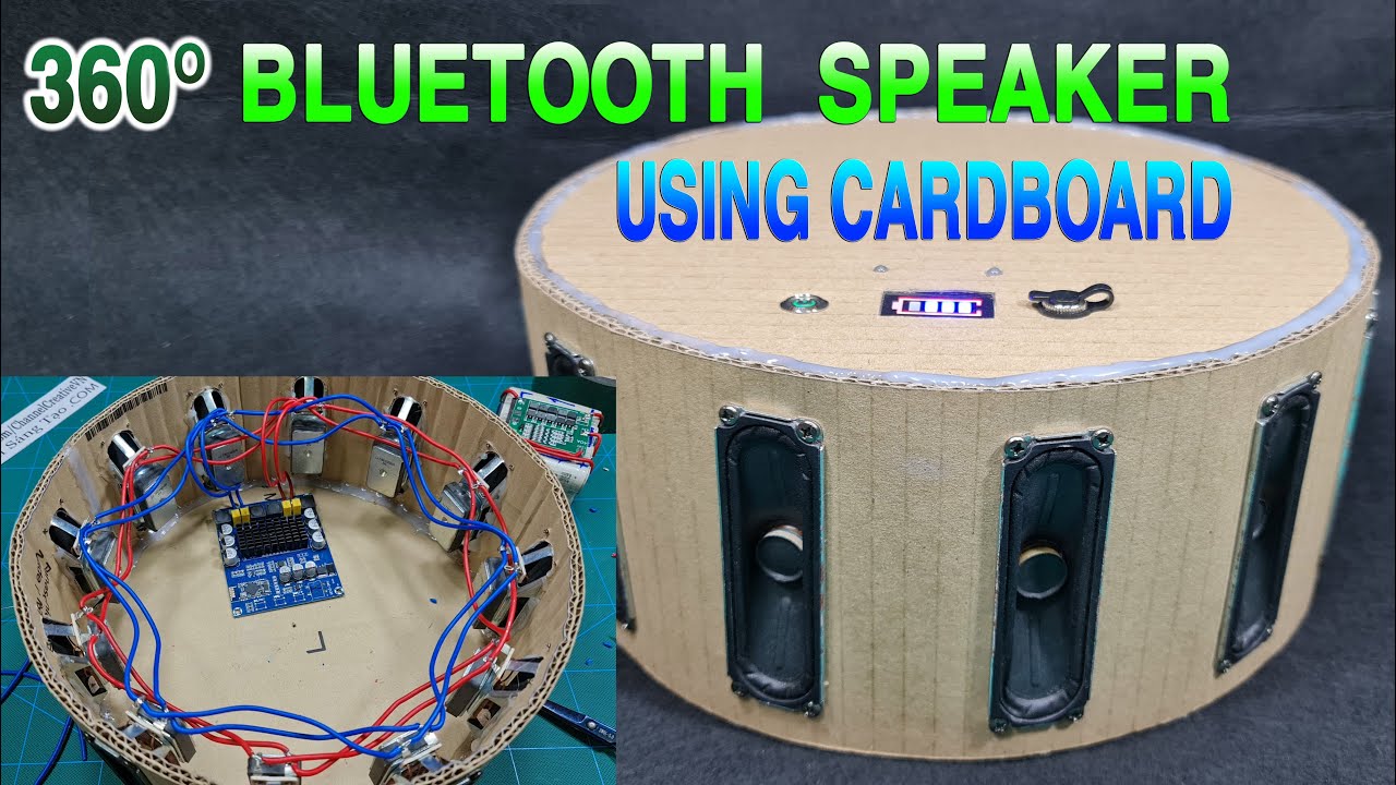 How to make A 360º Bluetooth Speaker with Cardboard